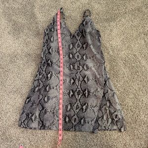 Snake print Mini dress